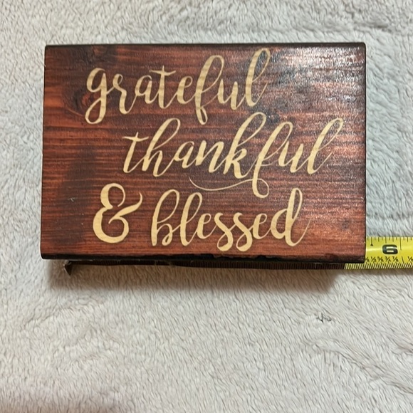 P. Graham Dunn Wood Grateful, Thankful, & Bless Decor - Picture 3 of 3